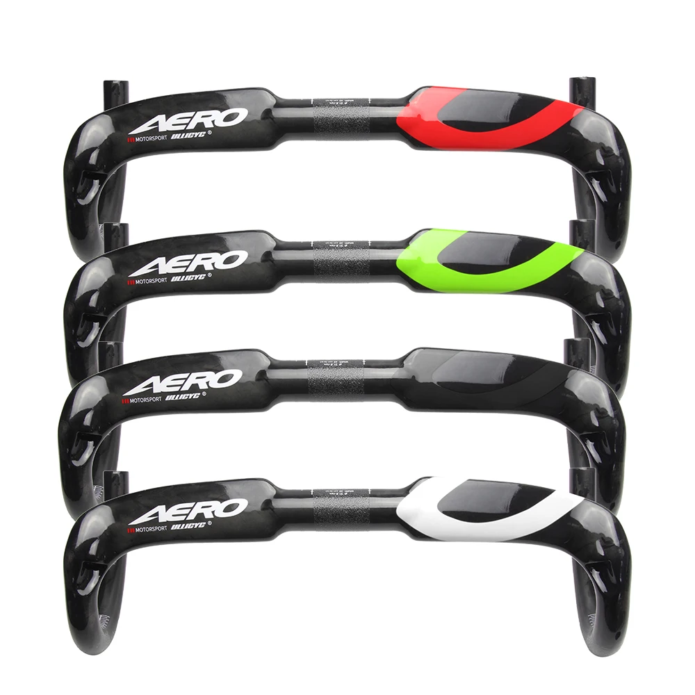 Ullicyc AERO Series UD Full Carbon Fibre Road Handlebar Matte/Gloss Fiber Bent Bar Bicycle Parts 31.8*400/420/440mm | Спорт и