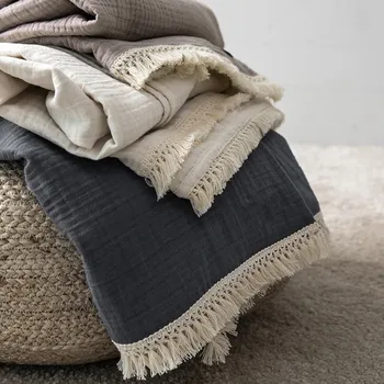 

Self-figure Throw Blankets Towel Quilt Knitted Thread Blanket Woolen Yarn Nap Tippet Summer Thin Bedspread Quilt Coverlet