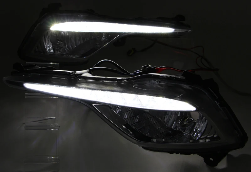 2 шт. для hyundai Sonata 2013- 6000K белый светильник Светодиодный дневной ходовой светильник DRL Автомобильная противотуманная фара