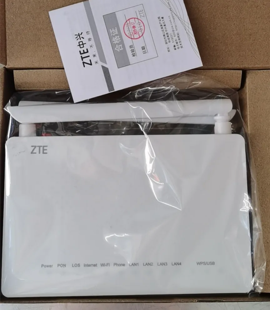 100% оригинальный новый ZTE F660 V8.0 GPON ONU ONT с 1GE + 3FE применимо к режимам FTTH терминал Gpon
