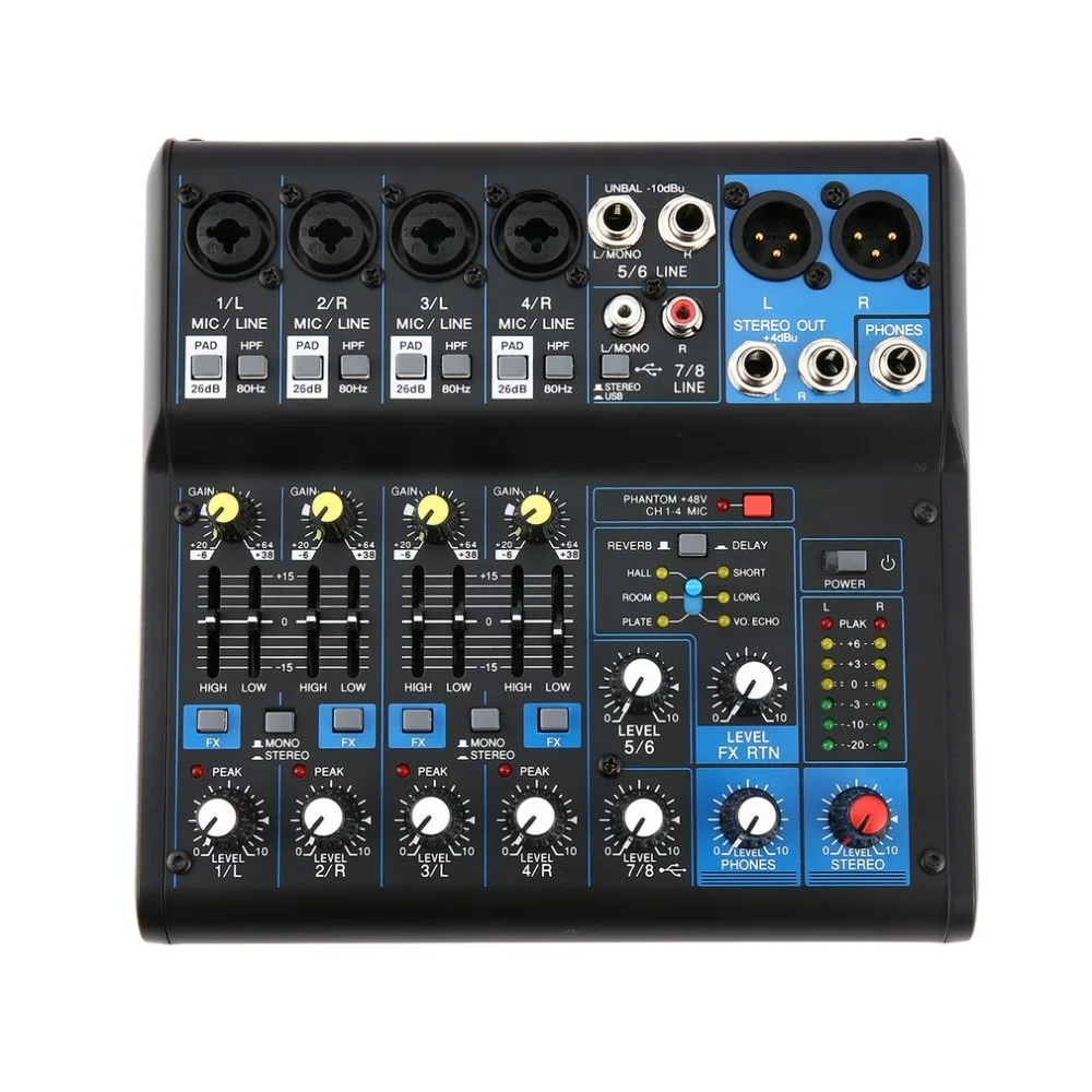 8 Channel DJ Powered Mixer Professional Power Mixing Amplifier USB Slot 16DSP +48V Phantom Power for Microphones US Plug 8 Channel DJ Powered Mixer Professional Power Mixing Amplifier USB Slot 16DSP +48V Phantom Power for Microphones US Plug