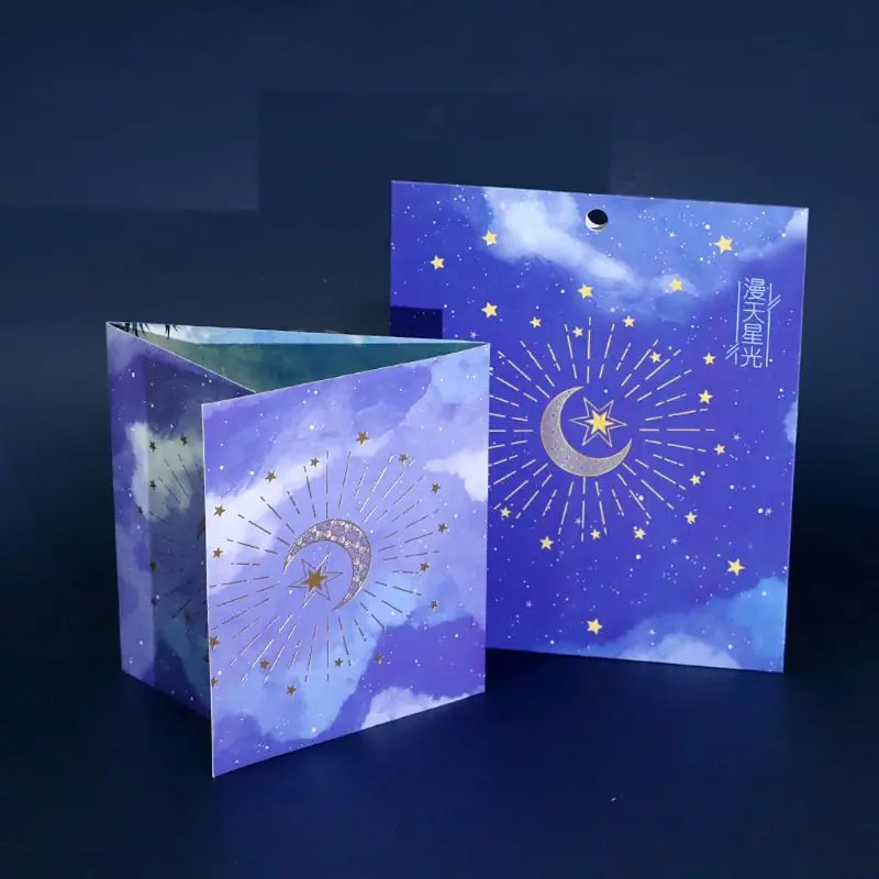  3D Pop Up Star Moon Greeting Cards Postcards Invitations with Envelop Birthday - 4000321417873