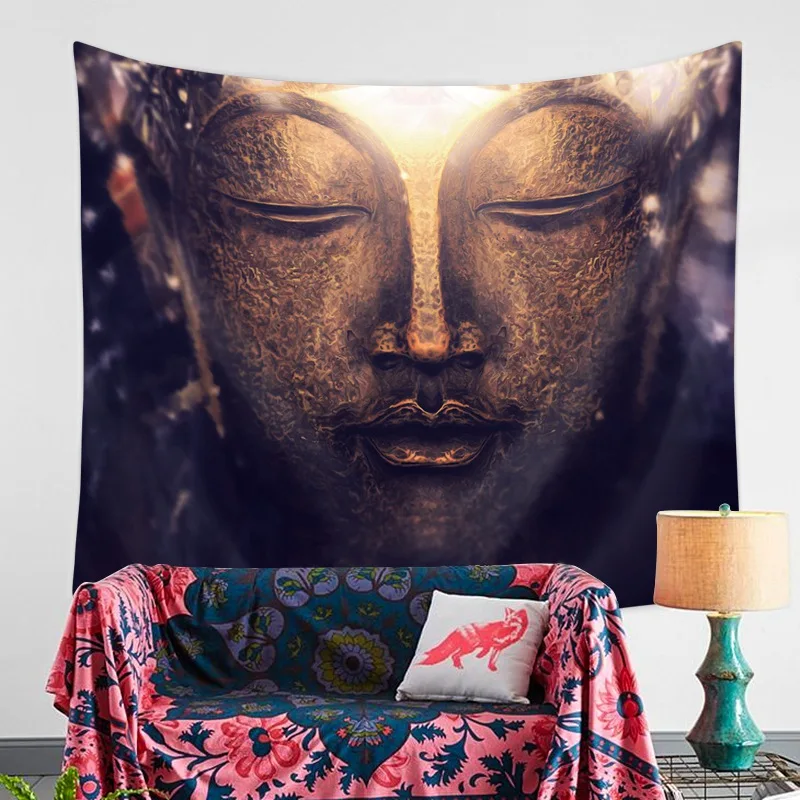 

Mandala Wall Hanging Tapestries Indian Hippie Polyester Fabric Bedspread Picnic Bedsheet Blanket Wall Art Tapestry