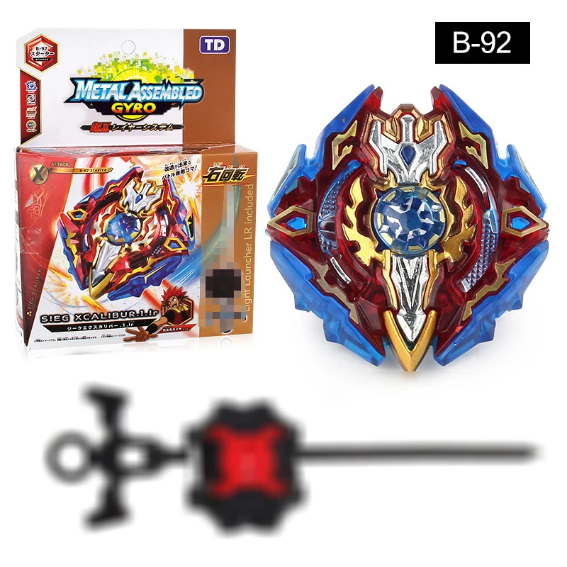 Bey Battle Blade Boy Toy Blade Burst GT Gyro Launcher, рождественский подарок, детские игрушки, набор, вращающиеся топы, тупи, металл, Fusion Evolution - Цвет: B-92