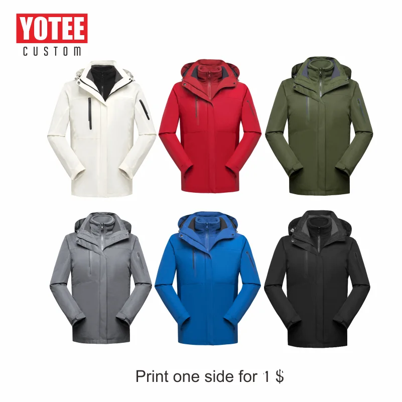 

YOUTEE 2019 autumn and winter men's jacket wool thick waterproof breathable windproof LOGO custom men's clothing