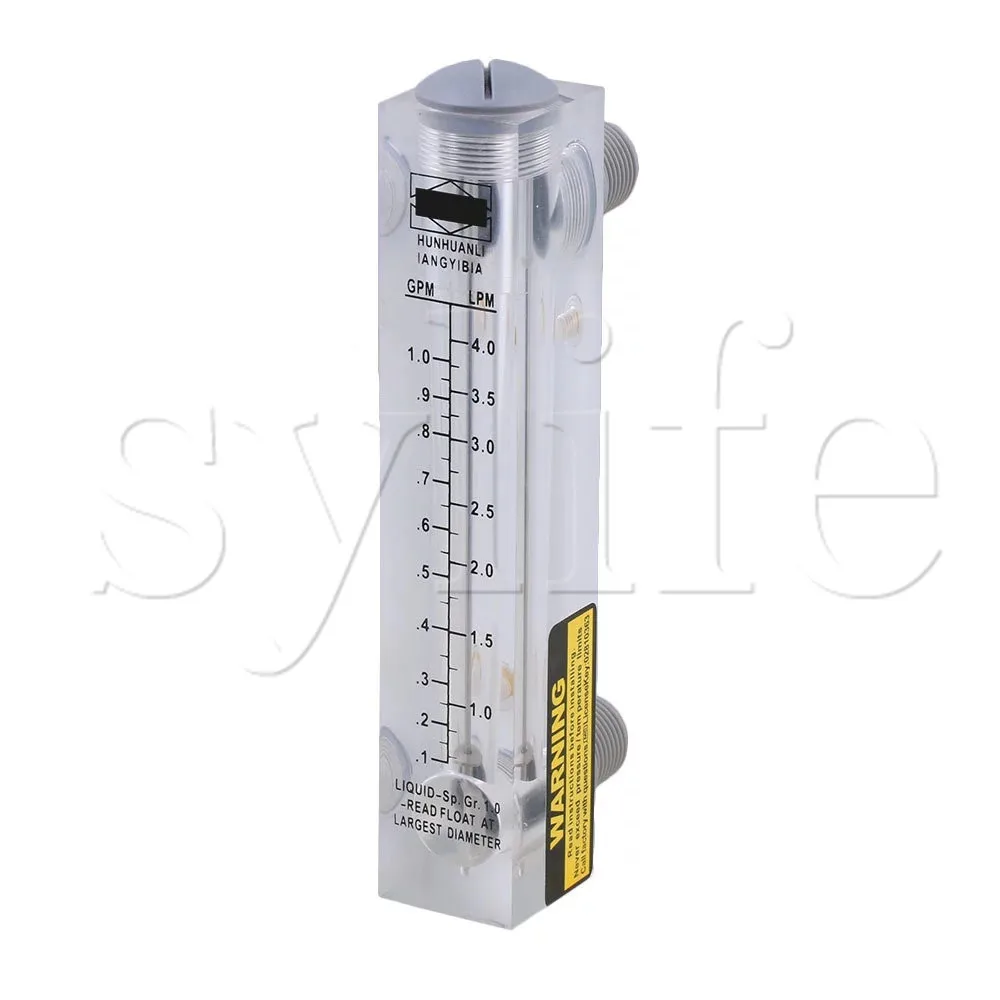 

LZM-15 0.2-1GPM 1-4LPM Panel Type Water Flowmeter Measurement Tool