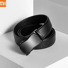 Xiaomi VLLICON, деловой повседневный кожаный ремень, первый слой, Воловья кожа, геометрический режущий автоматический ремень с пряжкой, высокое качество для мужчин