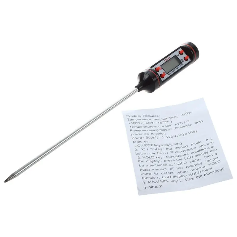 Цифровой ЖК-пищевой термометр для приготовления пищи