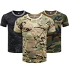 Camiseta táctica de camuflaje de manga corta para hombre, camiseta de combate de secado rápido, camiseta del ejército militar, camisetas de camuflaje para senderismo y caza ► Foto 1/6