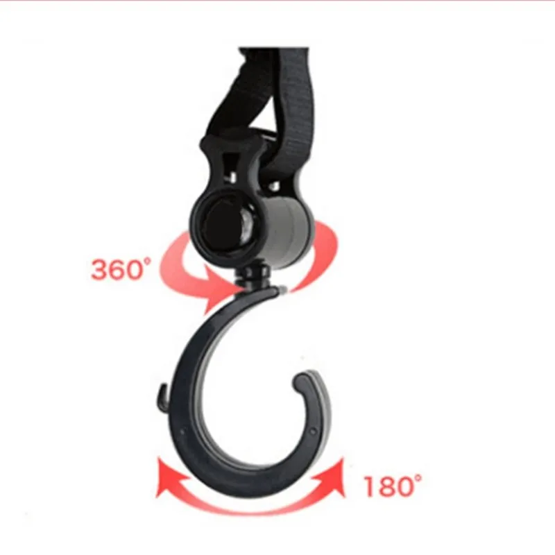 best Baby Strollers 2Pcs Baby Stroller Hooks Rotate 360 Degree Stroller Accessories For Baby Pushchair Organizer 20Kg Load-bearing Hooks Hanging Bag summer baby stroller accessories