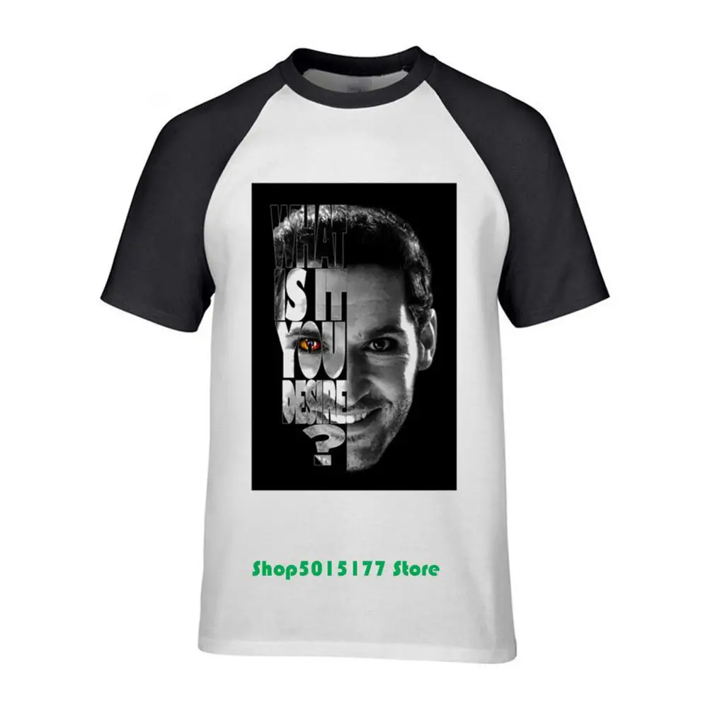 Lucifer Morningstars What Is It You Desire футболка новая мода подходят странные футболки для