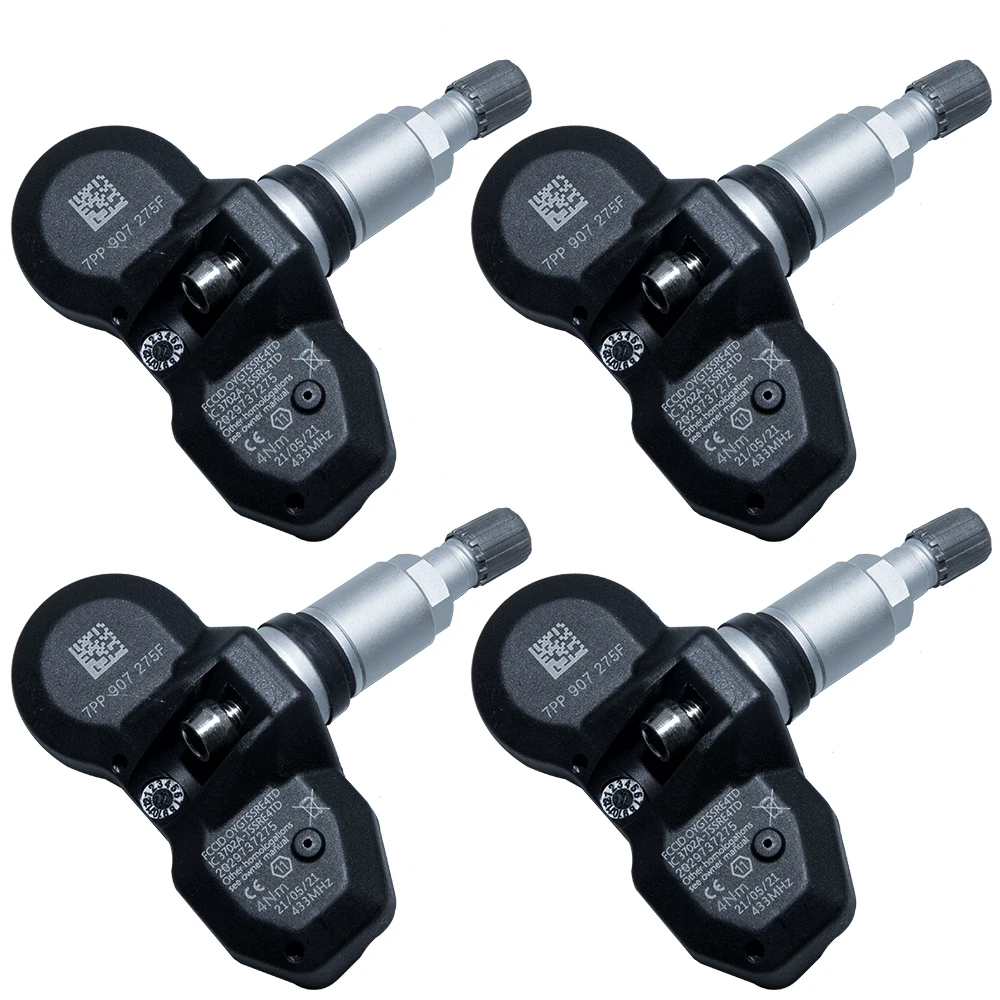 4pcs Ÿ̾ з  7PP907275F TPMS 433MHz Audi A4-S4 (8E B6) 2002 2003 2004 2005 2006 2007