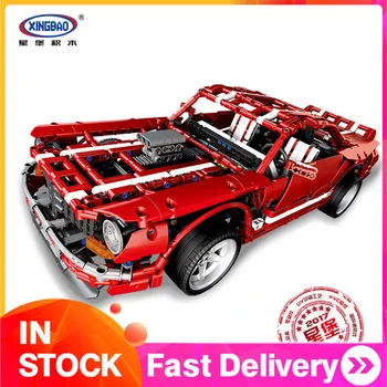 

XingBao 07001 2000PCS MUSCLE CAR technology series red sports car assembling and inserting Education Building Blocks Bricks Toys