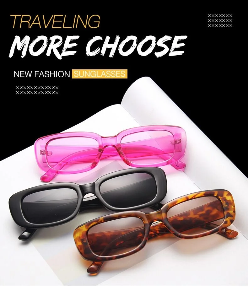 white sunglasses women Vintage Square Sunglasses Woman Fashion Brand Designer Sun Glasses Female Retro Black Small Frame Rectangle Oculos De Sol designer sunglasses