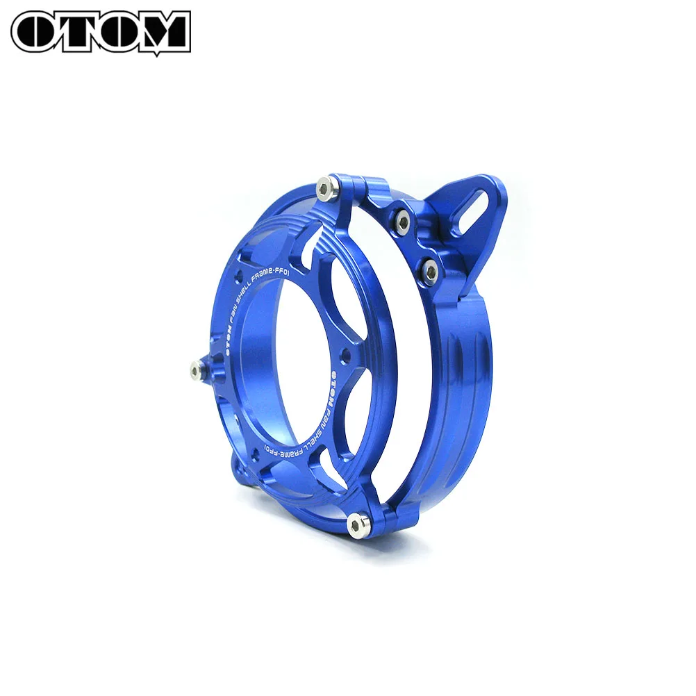 OTOM Universal Motorcycle CNC Aluminum MY04s Electric Radiator Cooling Fan Shell Frame Water Tank Protection Bracket Cover Parts