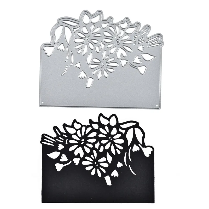 

Naifumodo Flower Border Metal Cutting Dies Lace Edge Stencils for DIY Scrapbooking Embossing Die Cuts for Card Making
