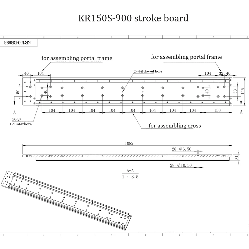 KR150S-900 Stroke board