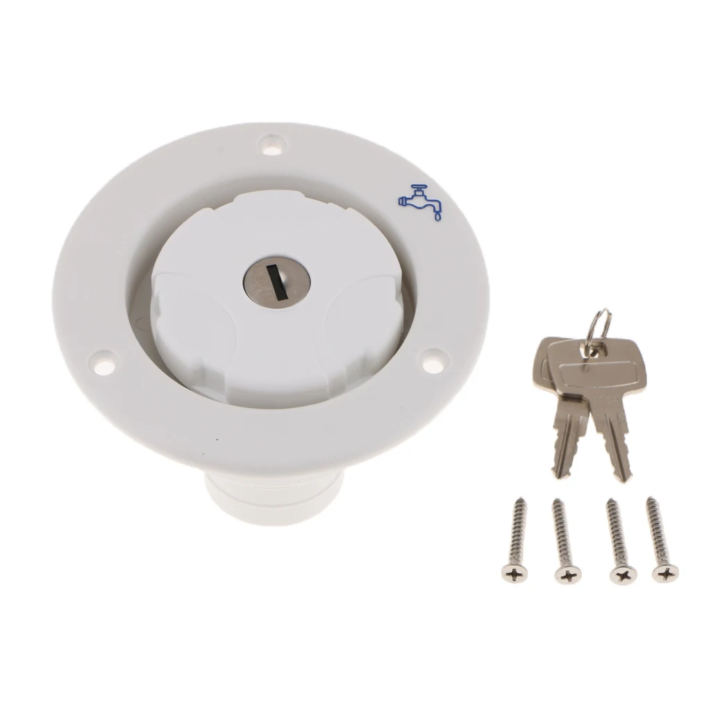Locking Fuel Tank Cover Gas Lid Filler Cap With Lock For Boat RV Truck