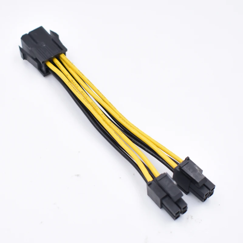 PCI-E 6-Pin female To Motherboard CPU 8(4+4)Pin 12v CPU EPS Power Connector Adapter Cable power cable