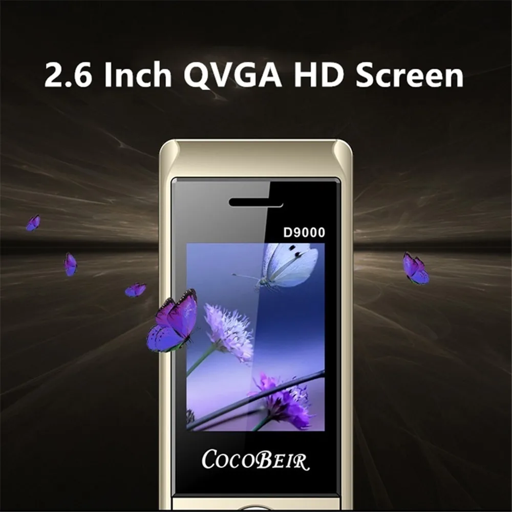Fashioned Mobile Phone D9000 2.6Inch 8700mAh Super