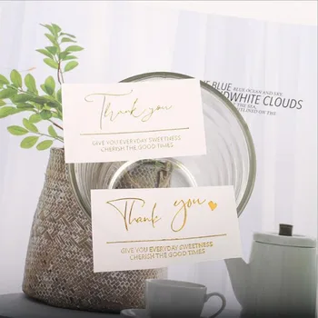 

800pcs/lot Wholesale bronzing stickers golden retro sealing stickers thank you square white label decorative stickers DIY