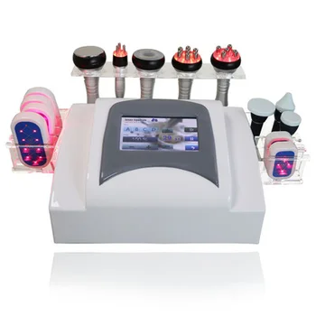 

6 in 1 Lipolaser Ultrasonic Liposuction 40K Cavitation Cellulite Vacuum Multipolar RF Slimming Beauty Machine For Body/Face Use
