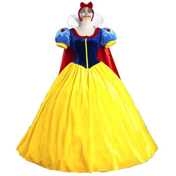 

Snow White Cosplay Costumes for Adult Women Halloween Carnival Party Game Fantasia Snow White Princess Dress Sets C65578AD