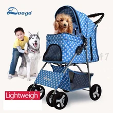 Pet cart cat cart tricycle pet cart Teddy cart cat cart portable folding