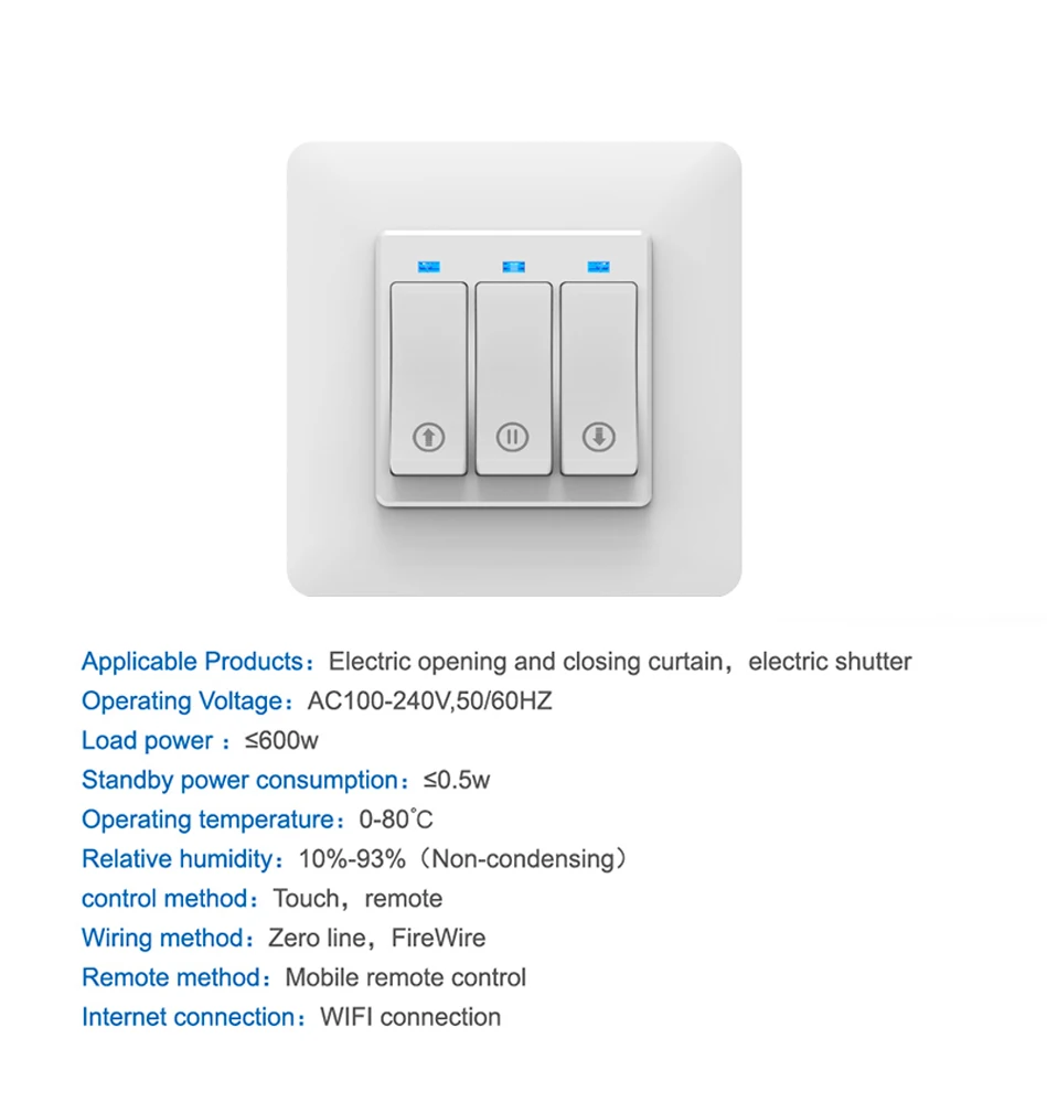 Занавес смарт-переключатель телефон приложение дистанционное управление механическая кнопка смарт-контроллер занавеса с индикатором