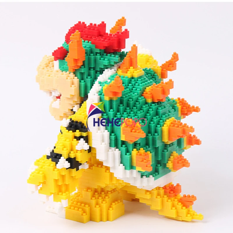 2200 шт. 21822 алмазные блоки мультяшные фигурки Koopa King аниме микро DIY строительные