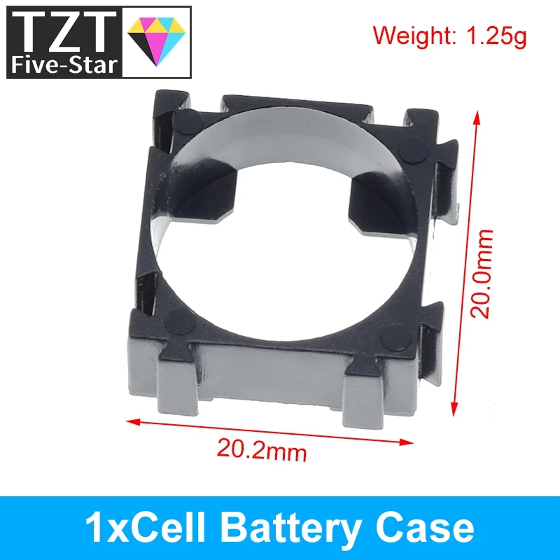 Kunststoff 1 2 3 Zelle 18650 Batterie halter Halterung zylindrische Batterien Pack Befestigung Anti-Vibrations-Fall Aufbewahrung sbox für DIY – Detail 14