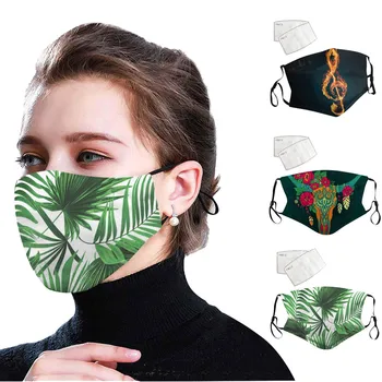 

1PC Adult Fashion Face Mask With 2 Pads Adjustable Reusable Unisex Man Women Masks mascarilla mascarillas Mouth Cover maseczka