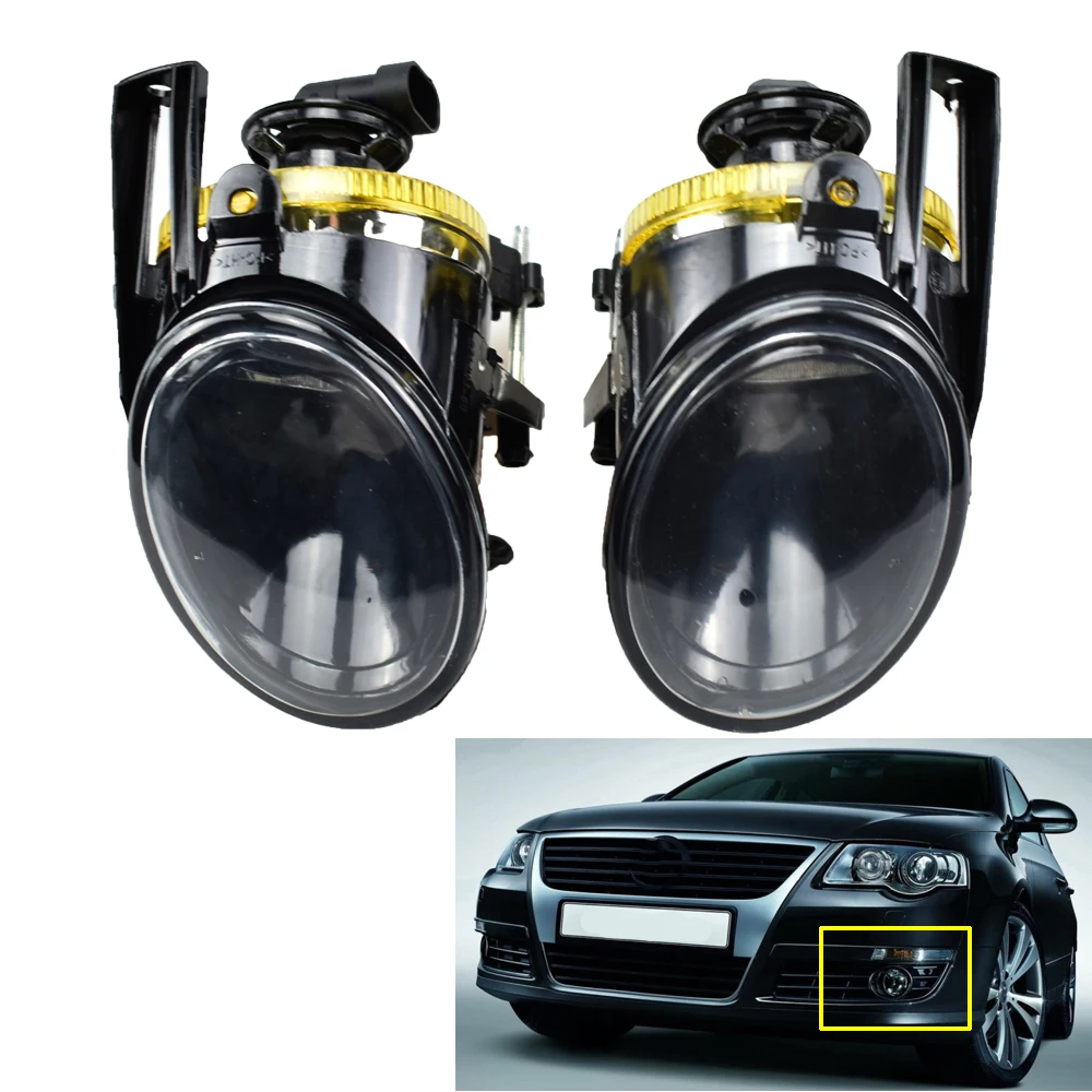 

1 пара для Passat B6 3C 2006 2007 2008 2009 2010 2011 спереди Галогенные Противотуманные светильник противотуманных фар с лампами накаливания