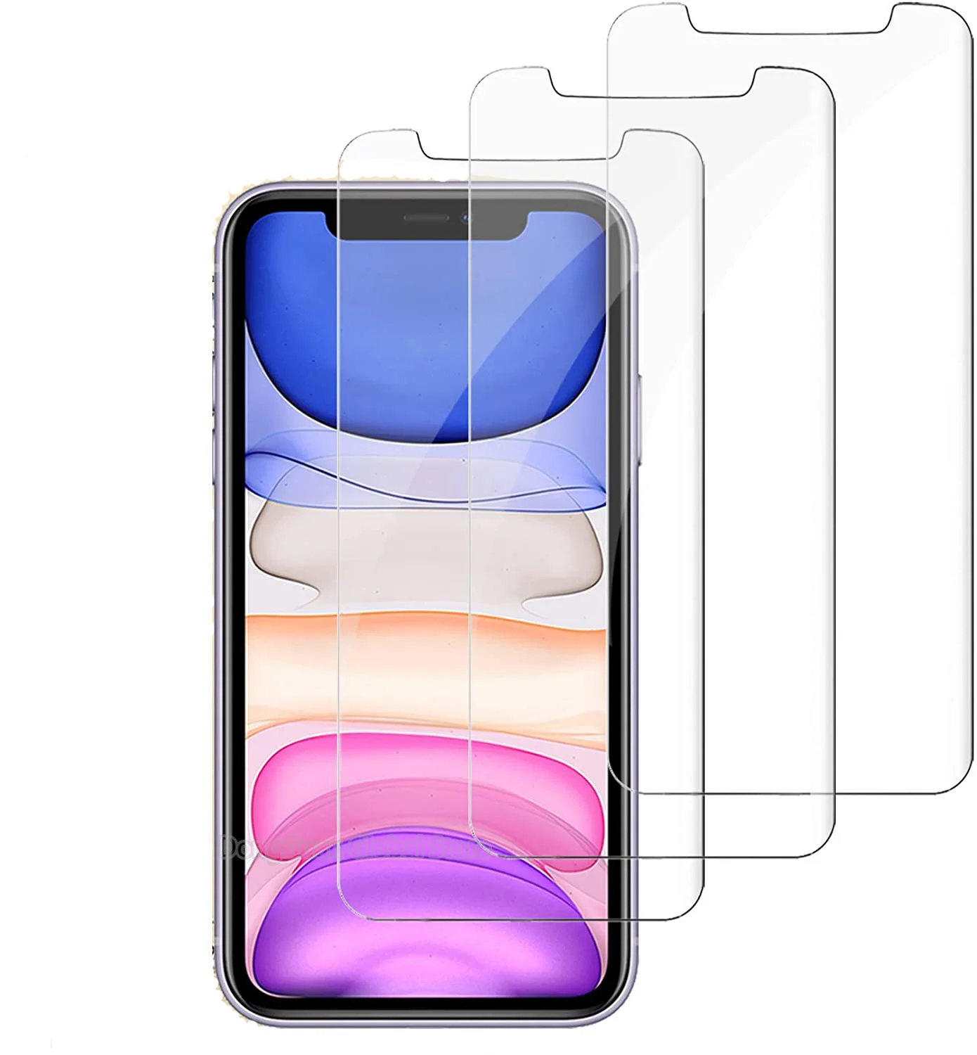 Protector de pantalla de vidrio templado HD para iPhone 11 Pro Max XR, 2/4  unidades - AliExpress