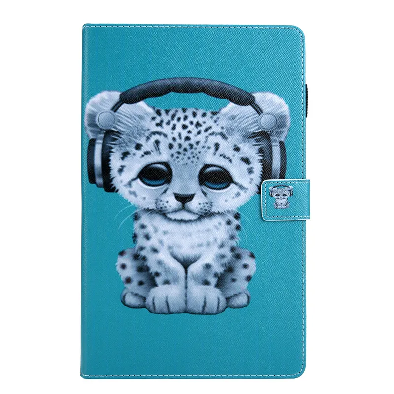 Чехол Tab A 10,5 для samsung Galaxy tab A 10,5 SM T590 T595 T597 чехол-кошелек с кошкой и кошкой для собаки и слона для Funda samsung Tab a 10,5