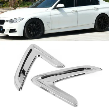 

Car Side Fender Air Vent Outlet Cover Trim For BMW 3 Series F30 2013 2014 2015 2016 2017 2018 Chrome ABS Plastic