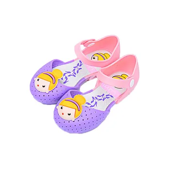 

Mini Melissa 2018 New Melissa Jelly Princess Sandals Shoes Breathable Flower Melissa Girl Princess Sandals Girls Rose Sandals