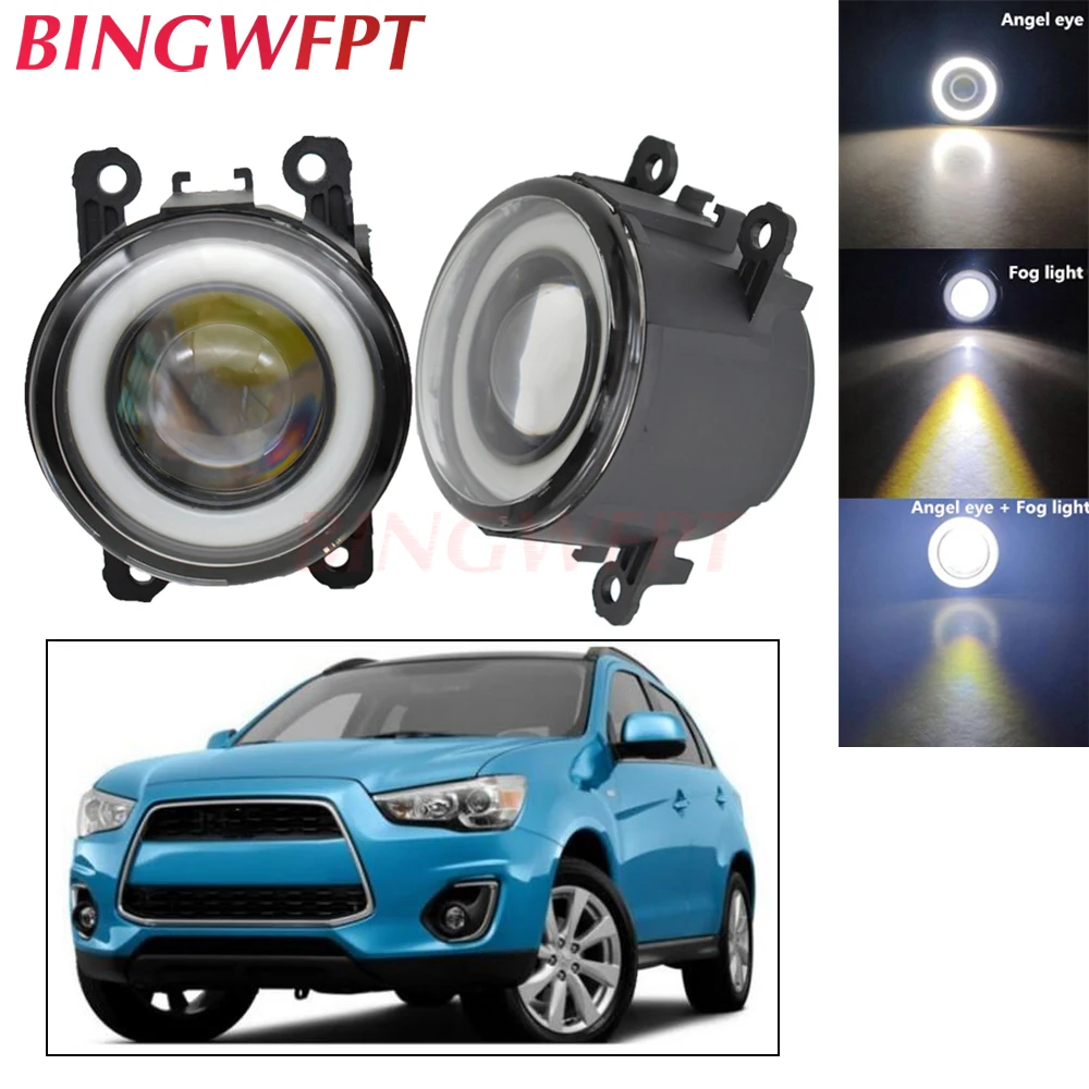 

2pcs Car Accessories H11 LED Bulb Fog Light Angel Eye Daytime Running Lamp 12V For Mitsubishi ASX 2013 2014