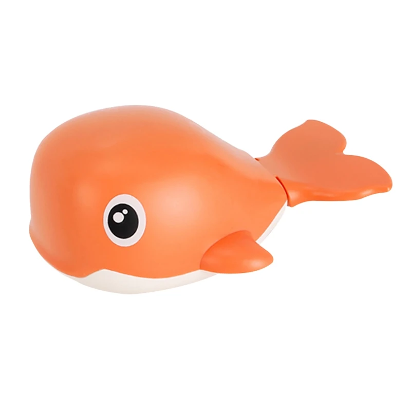 Игрушки для ванной, игрушечные киты с распылителем воды, плавающий вращающийся фонтан, Ванна, Душ, ванная комната, игрушка с закругленными краями, безопасный дизайн - Цвет: Оранжевый