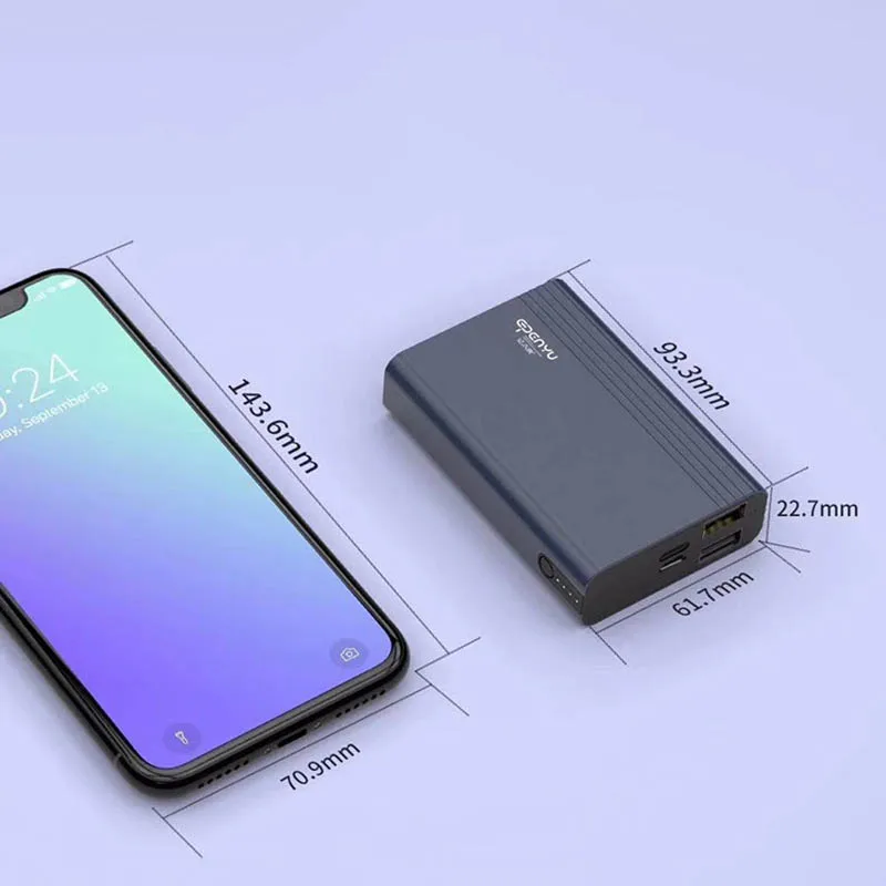 10000 мАч Внешний аккумулятор быстрая зарядка для iPhone 7 8 XS MAX samsung Xiaomi Dual usb порты портативный внешний аккумулятор