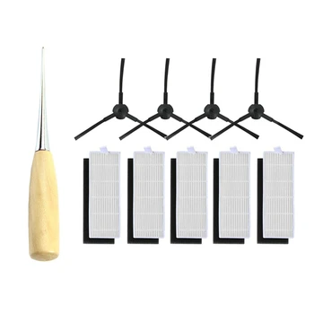 

1Set for ILIFE A4 Cleaning Robot ILIFE A4S A6 A4 Robot Vacuum Cleaner Hepa Filter with Side Brush & Wood Handle Awl Leathercraft