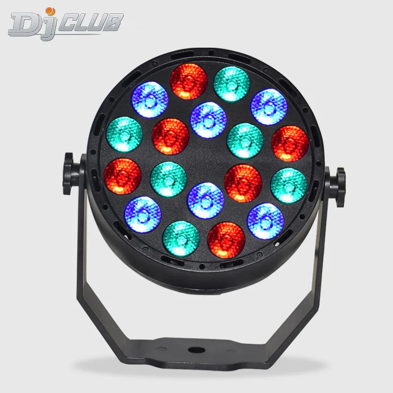 Dj Rgb Led Par Light 18X3W Led Decorative Stage Bar Party Disco Light With Wash Lighting Effects For Home Wedding Concert