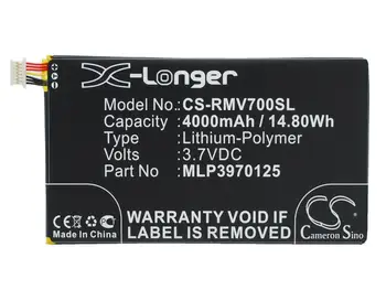 

Battery for Verizon Elipsis QMV7A 7in, Ellipsis MV7A, Ellipsis QMV7A 8GB, Elipsis QMV7B Replacement MLP3970125 4000mAh