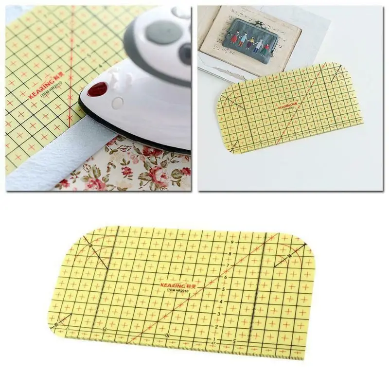 Hot Ironing Ruler Patchwork Tailor Craft DIY Sewing Supplies Measuring Tool PXPA tape measure stainless steel ruler ruler set