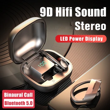 

Wireless Bluetooth Earphone 5.0 Sports Waterproof Headphone Touch Control HiFi Tws Earbuds Headsets With Microphone наушники