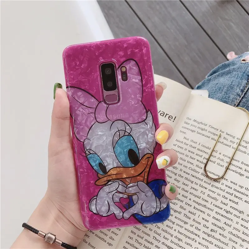 daisy case Для samsung Galaxy S10 Plus S9 S8 plus note 9 8 Чехлы Минни Дейзи Микки мягкие пары ракушка чехол для телефона мультяшный ремешок - Цвет: daisy case