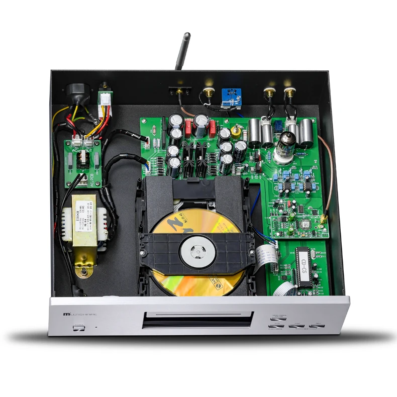 MUZISHARE C5 25W*2 pure bile CD player fever CD player ESS9018JPA chip, OPA2134 operational amplifier support 32BIT/384KHz