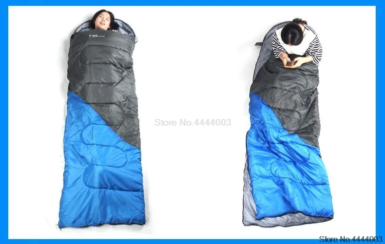 1.4kg Adult Single Camping Sleeping Bag Outdoor Waterproof Travel Healthy Sleeping Bag Envelope Type Hiking Sleep Bag AA52026