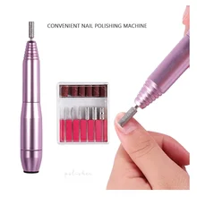 1 Набор, профессиональная портативная электрическая дрель для ногтей, машинка для маникюра, отшелушивающая шлифовка ногтей, полировка, пилочка для ногтей, инструменты, уход за изделием