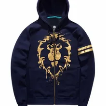 ZOGAA новые модные толстовки мужские толстовки и свитшоты World of Warcraft логотип Орды и Союза Размер s-3XL